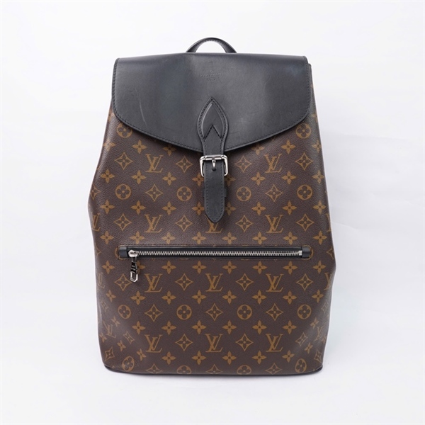 Balo LV hoa nâu nắp đen sz31x15x42 (PN) KG+