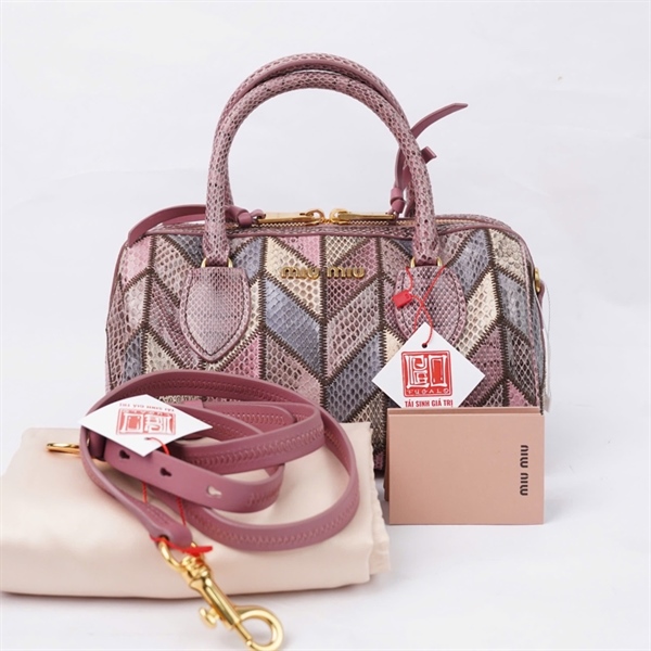 Túi Miu Miu tím da trăn sz24 (PN) KG+