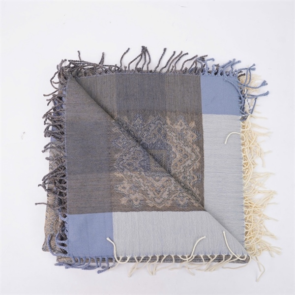 Khăn Dior xám xanh in họa tiết (PN) KG+