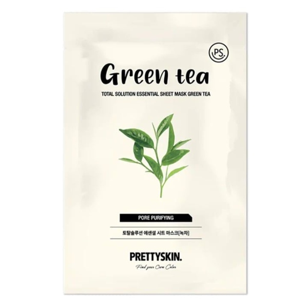 (VAT) Mặt nạ dưỡng da trà xanh PRETTY SKIN (hộp 10 miếng)