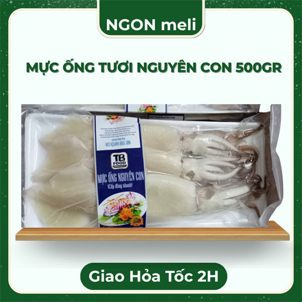 MỰC ỐNG NGUYÊN CON - 500gr