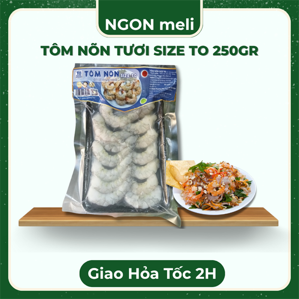 TÔM NÕN TƯƠI SIZE TO - 250gr