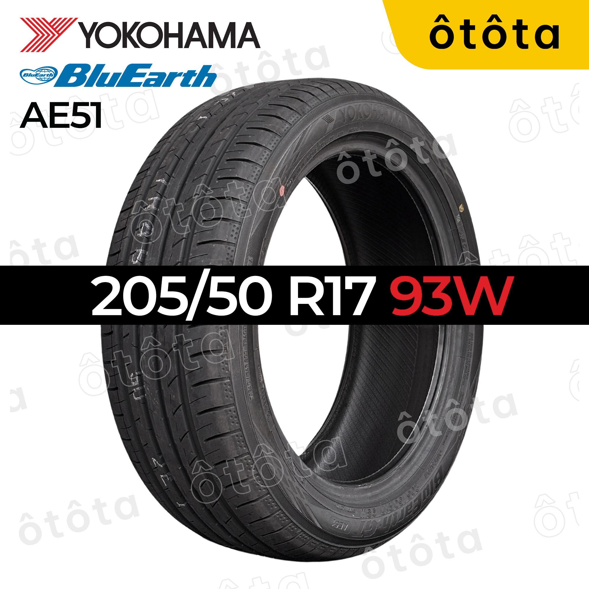 Lốp Yokohama 205/50 R17 93W BluEarth AE51 Nhật