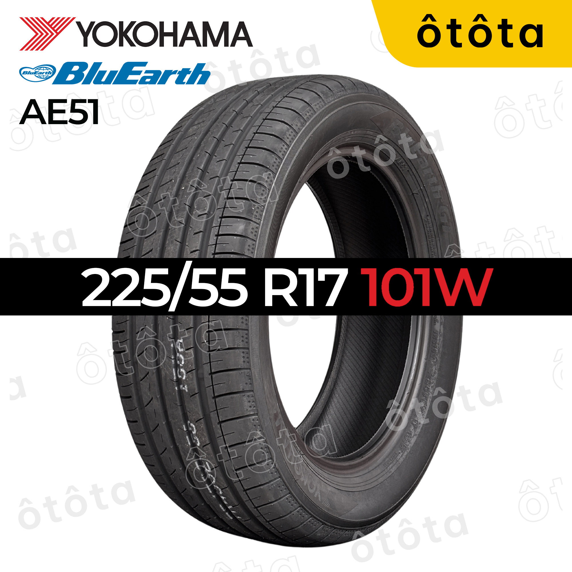 Lốp Yokohama 225/55 R17 101W BluEarth AE51 Nhật
