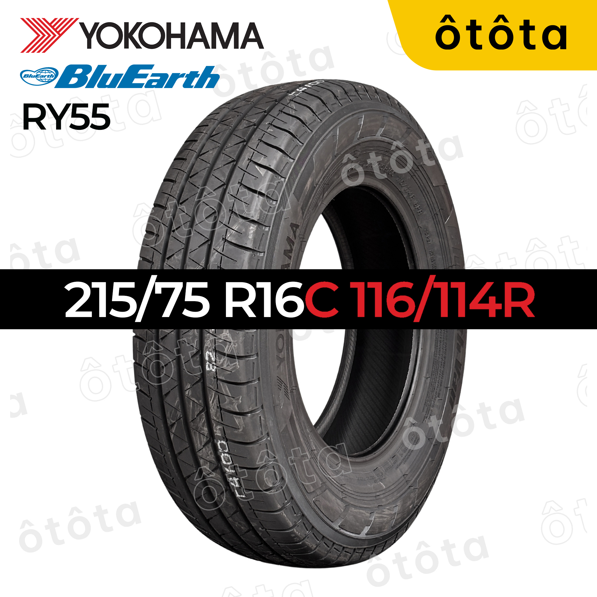 Lốp Yokohama 215/75 R16C 114R VAN RY55 Thái 8PR