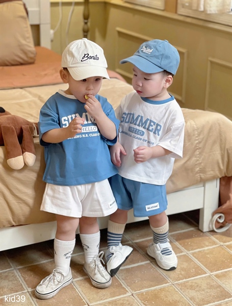 Combo 2 màu summer xanh trắng