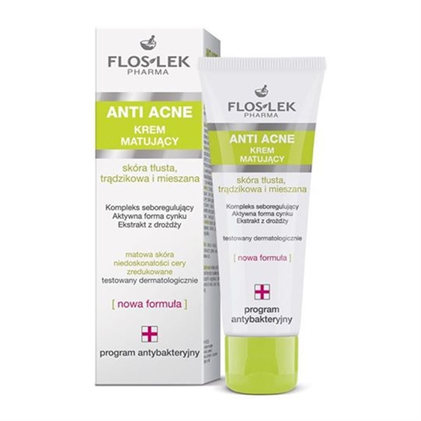 Floslek Kem kiểm soát dầu và điều tiết nhờn Anti Acne Mattifying Cream 50ml