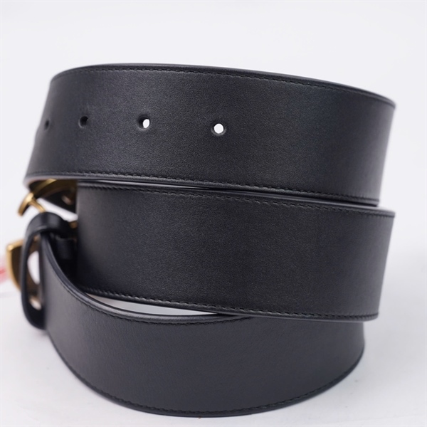 Thắt lưng GG đen logo vàng (sz4-105) (HT)+