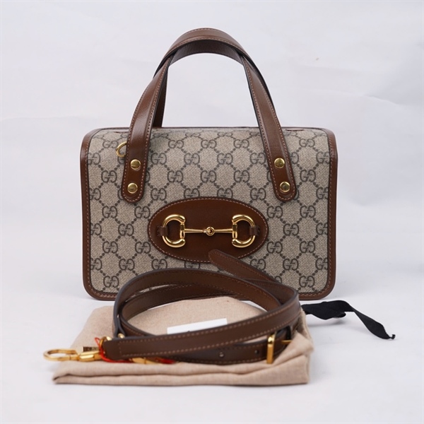 Túi GG Horsebit 1955 xám (645453-486628) sz23 (HT)+