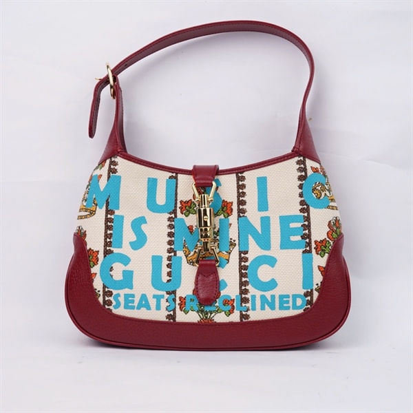 Túi GG Jackie 1961 nude viền đỏ (636706.213317) sz28 (HT)+