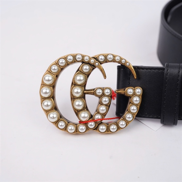 Thắt lưng GG đen logo đính ngọc (sz4-95) (HT)+