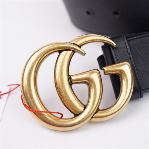 Thắt lưng GG đen logo vàng (sz4-105) (HT)+