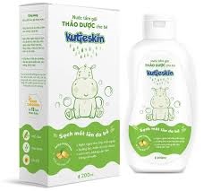 Kutieskin xanh 200ml (Nước tắm gội thảo dược cho bé) - CVI