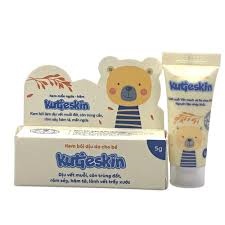 Kutieskin trắng + Xanh 5g (Kem mẩn ngứa - hăm + bôi dịu da cho bé) - CVI