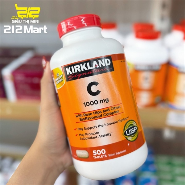 Viên uống Vitamin C 1000mg Kirkland 500 viên