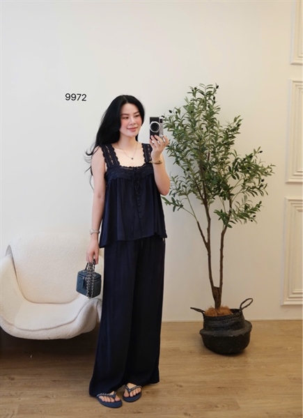 Set 2s ren ngực quần xuông ( Xanh than ) 9972