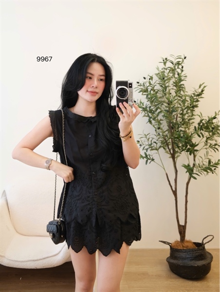 Set hoạ tiết sát nách cv răng cưa ( ĐEN ) 9967