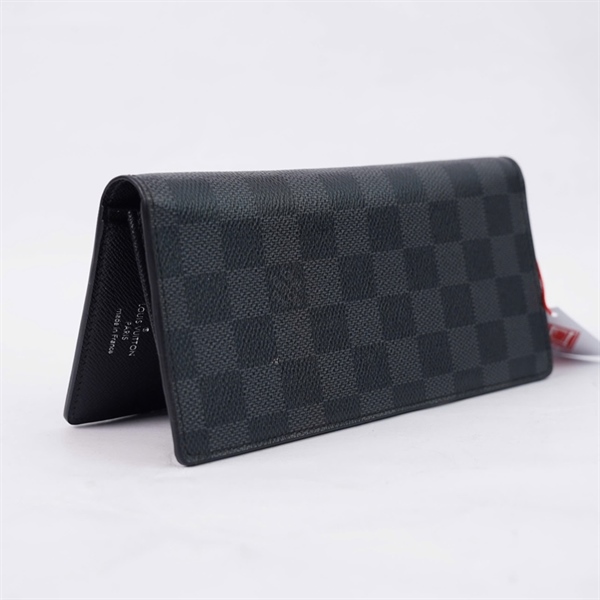 Ví LV ô vuông đen gập 2 (TR3164) (LT) KG+