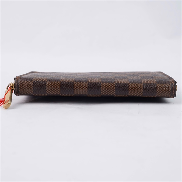 Ví LV zip ô vuông nâu (CA2193) (LT) KG+