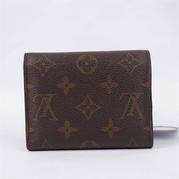 Ví LV hoa nâu gập 3 nút nâu (LT) KG+