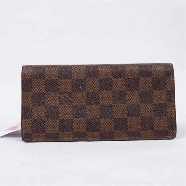 Ví LV ô vuông nâu gập 2 (SP2191) (LT) KG+