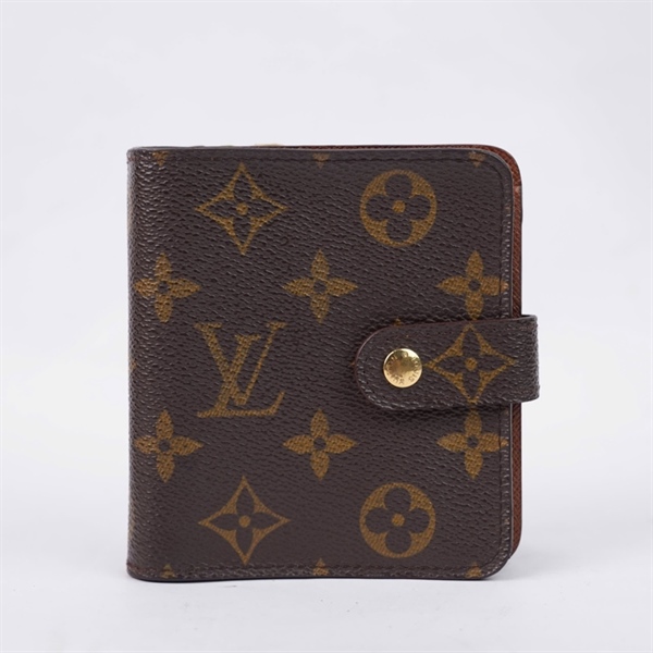 Ví LV hoa nâu gập 2 (CA0958) (LT) KG+