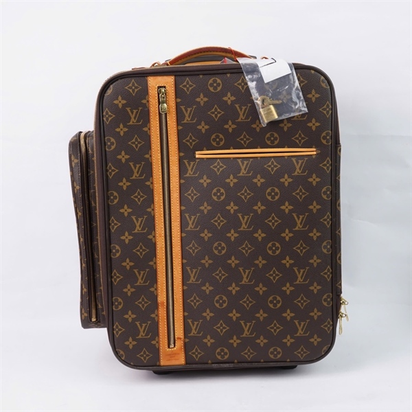 Vali LV hoa nâu kèm ổ+ 2 chìa sz33x15x44 (LT) KG+