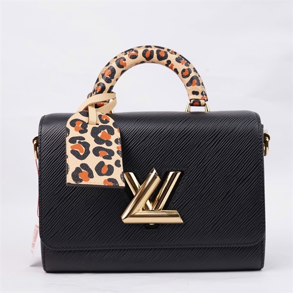 Túi LV Twist đen kèm gương sz23 KG+