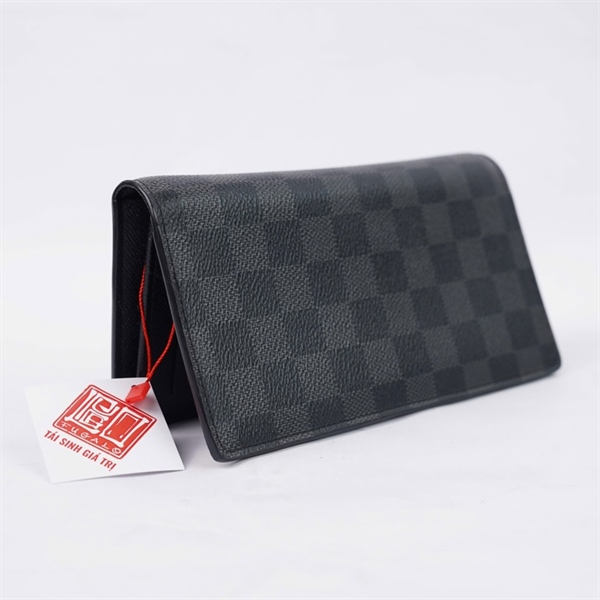 Ví LV ô vuông đen gập 2 (RA2137) (LT) KG+