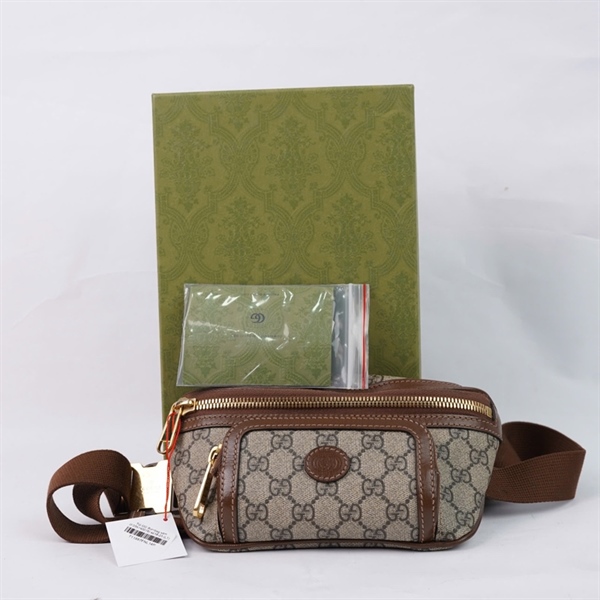 Túi GG Bumbag xám (F035740078) sz18-23 (LT) KG+