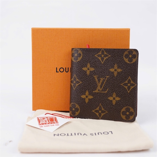 Ví LV hoa nâu gập 2 (LT) KG+