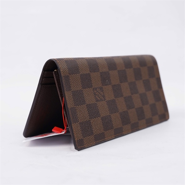 Ví LV ô vuông nâu gập 2 (SP2191) (LT) KG+
