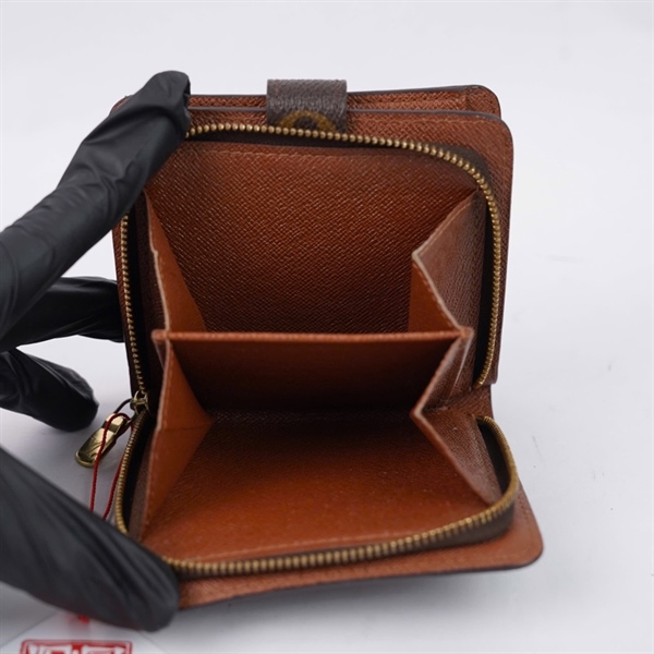 Ví LV hoa nâu gập 2 (CA0958) (LT) KG+