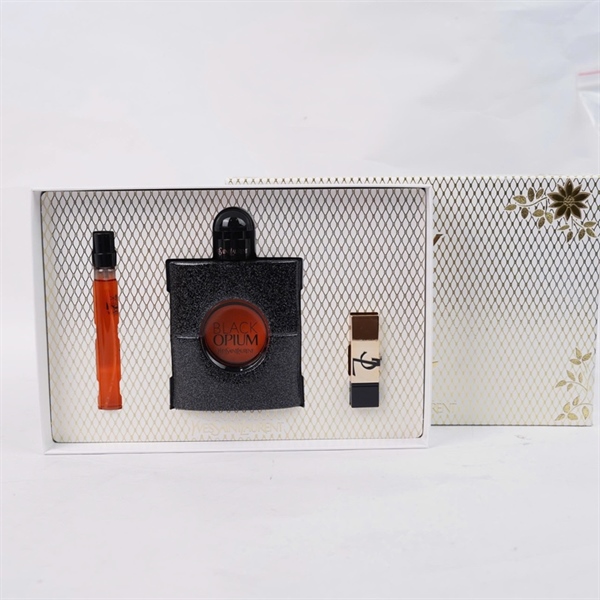 Nước hoa YSL Black Opium EDP set 3 90ml-10ml-1.3g (no seal) (PN) KG+