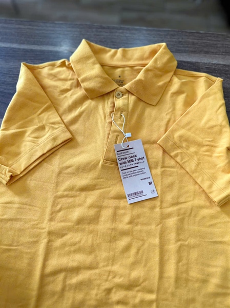 ÁO THUN MUJI ĐEN - VÀNG SZ M