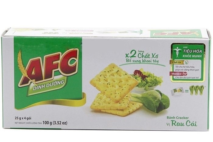 Bánh Quy Mặn Afc Vị Rau Cải 100gr