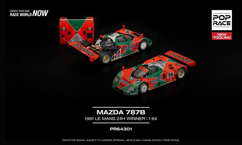 [SGTVN] Pop Race PR640301 MAZDA 787B 1991 LE MANS 24h WINNER