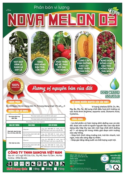 Phân bón vi lượng Funo-PN01(Nova Melon 03)