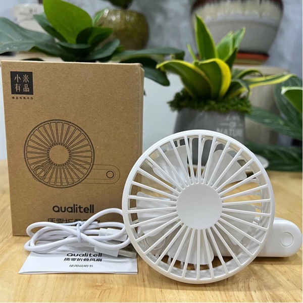Quạt Cầm Tay XIAOMI Qualitell ZS6003, tích điện, có thể gập gọn, 3 chế độ gió