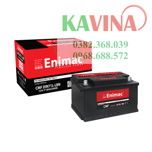 Bình ắc quy Enimac CMF DIN71L-LBN (12V-71Ah)
