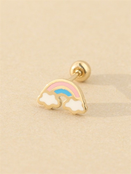 14k Rainbow piercing