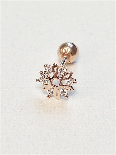 14K Shining star piercing