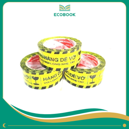 Băng keo niêm phong hàng dễ vỡ 5cm (Cây 1Kg/6 Cuộn)