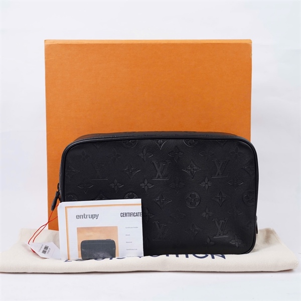 Túi LV Clutch hoa đen sz25+