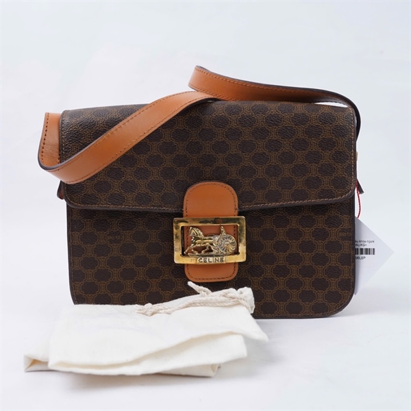 Túi Celine nâu khóa ngựa sz21 (HN) KG+