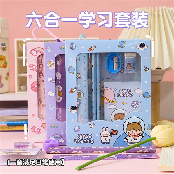 TB set học tập bút vở hoạt hình mix mẫu f200