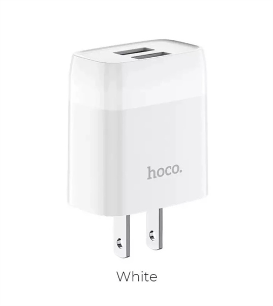 Cốc sạc nhanh 12W, 2 cổng USB chống cháy nổ