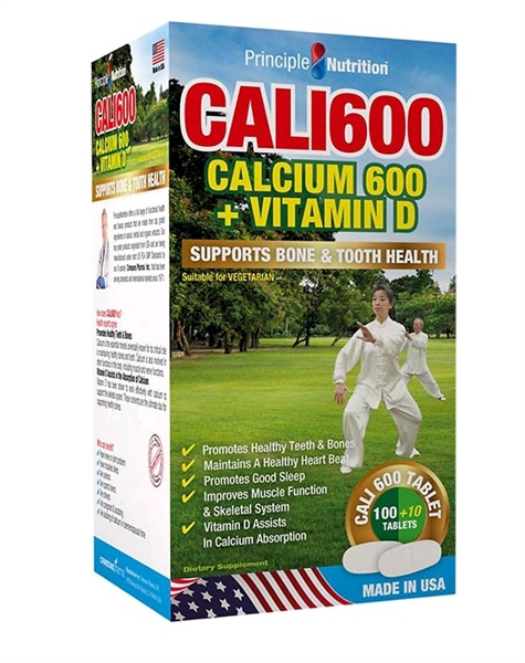 PN Cali600 Calcium 600 + vitamin D (Lọ 60 viên) - Hoa Kỳ