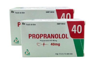Propranolol 40mg (Hộp 10 vỉ x 10 viên) - TV.Pharm