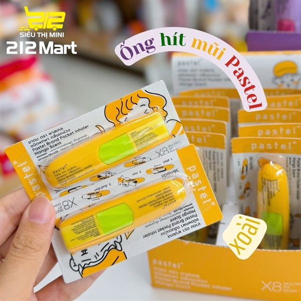 Ống Hít Mũi Pastel Thái Lan Nhiều Hương